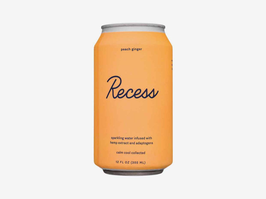 Recess Peach Ginger Hemp Infused Sparkling Water