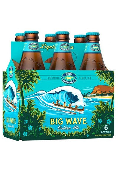 Kona Brewing Co. Big Wave Golden Ale Beer, 6 Pack 12 fl. oz. bottles