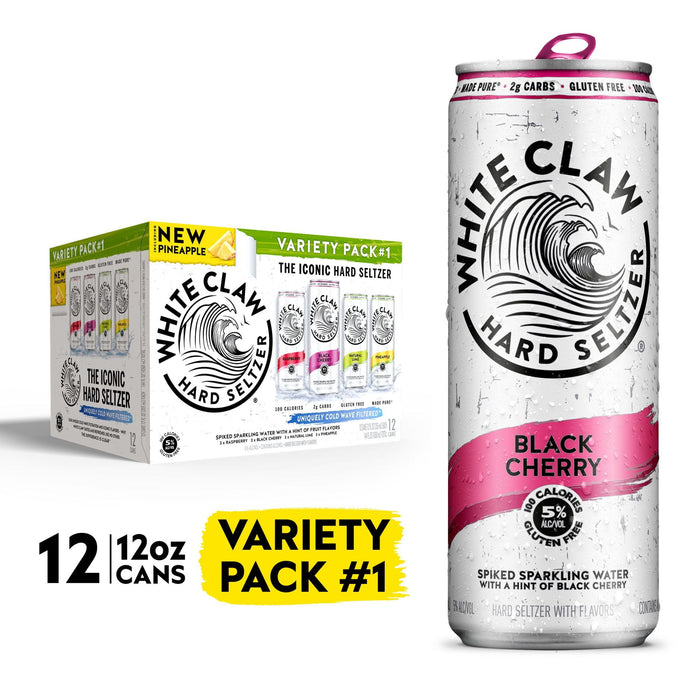 White Claw Hard Seltzer Variety No.1 12pk 12oz Cans