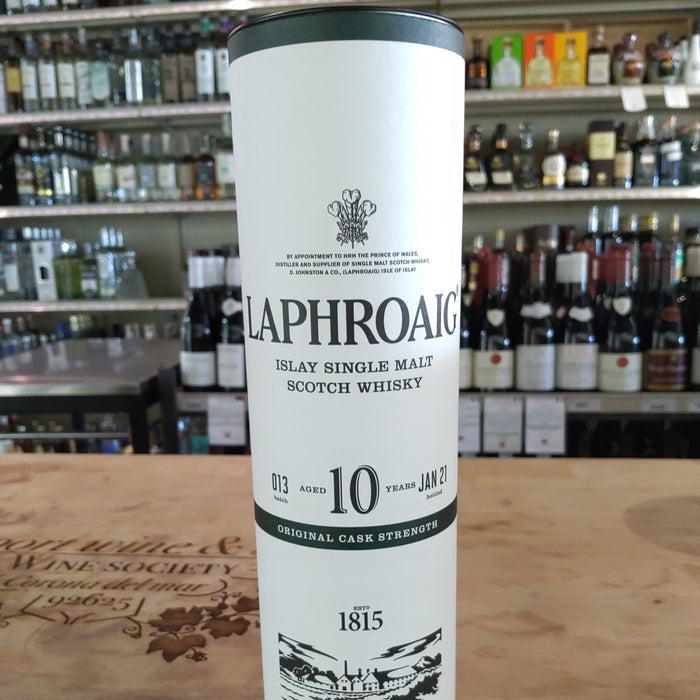 Laphroaig 10 Year Islay Single Malt Cask Strength Scotch Whiskey