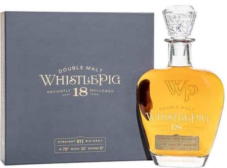 WhistlePig Double Malt Straight Rye Whiskey 18yr, 750ml