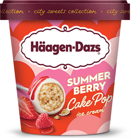 Häagen Dazs  Summer Berry Cake Pop Ice Cream - 14.0 Oz