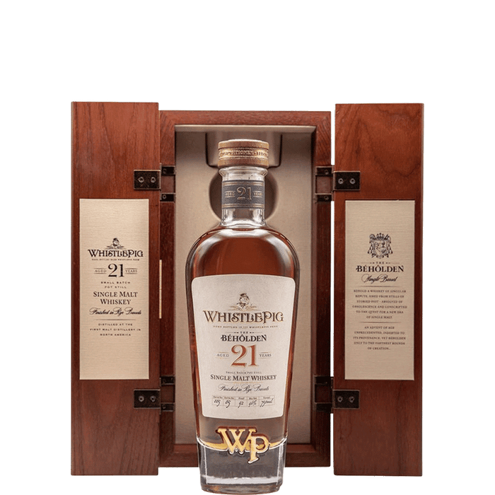 WhistlePig Beholden 21 yr Single Malt Whiskey 750ml