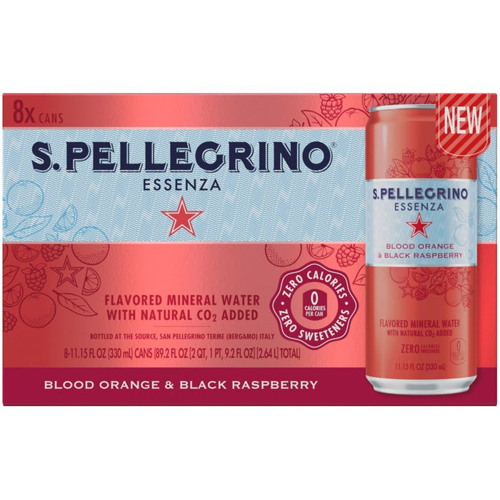 S.Pellegrino Essenza Blood Orange & Black Raspberry, 11.15 Fl Oz