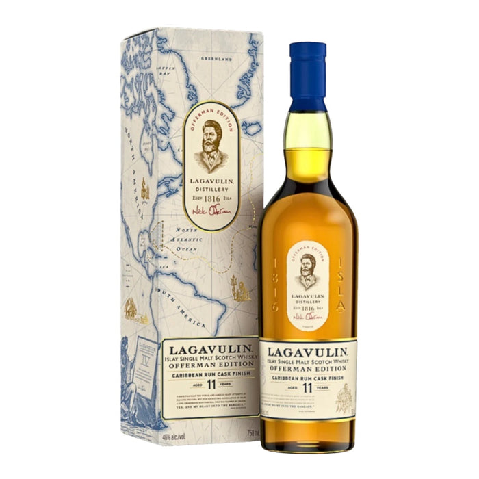 Lagavulin Offerman Edition 11 year Caribbean Rum Cask Islay single Malt Scotch   750ml