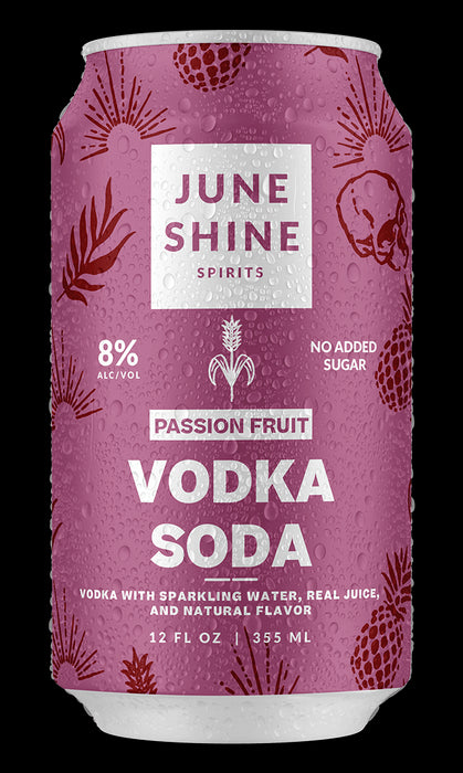 Juneshine Passion Fruit Vodka Soda 6 Pack