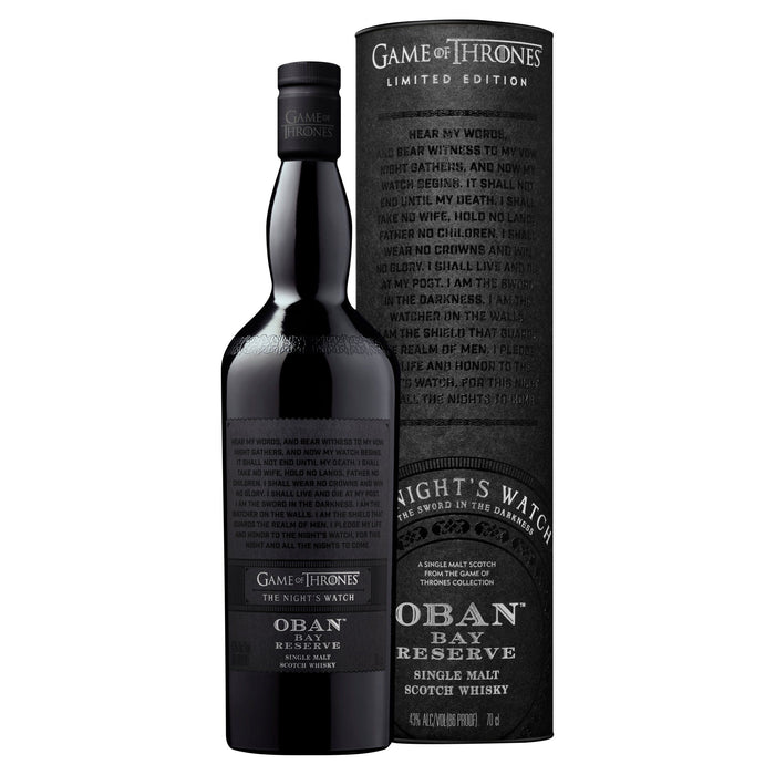 Oban Bay Game of Thrones the Night's Watch Reserve Single Malt Scotch Whisky - 750ml