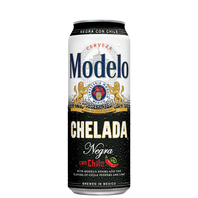Modelo Chelada Negra Con Chile Flavored Beer, 24 fl oz Can