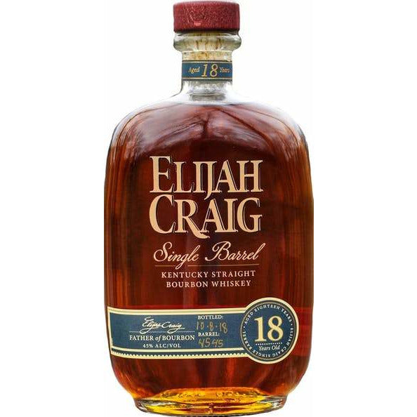 Elijah Craig Single Barrel Kentucky Straight Bourbon Whiskey 18 year old 750ml - Newport Wine & Spirits