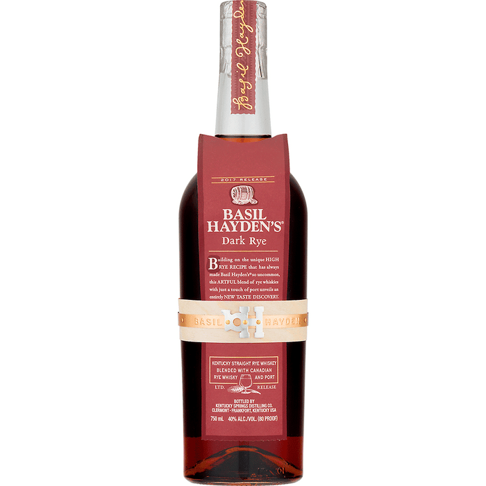 Basil Hayden's whisky dark rye 2017 release Kentucky 750ml - Newport Wine & Spirits