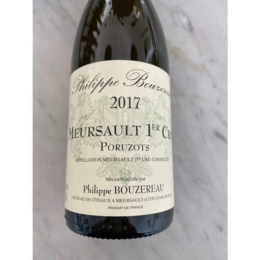 Philippe Bouzereau 2017 Meursault 1er Cru Poruzots - Newport Wine & Spirits