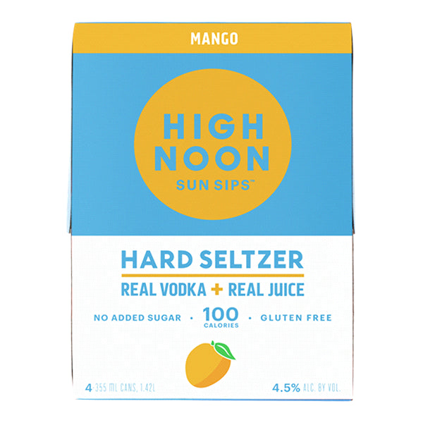 High Noon Mango Hard Seltzer - 4x355ml Cans