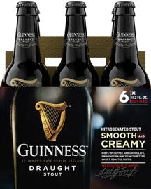 Guinness Draught Stout 6 Pack 11.2 Fl Oz Bottles