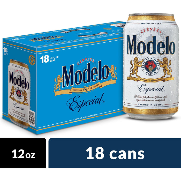 Modelo Especial Beer - 18 Pack Cans