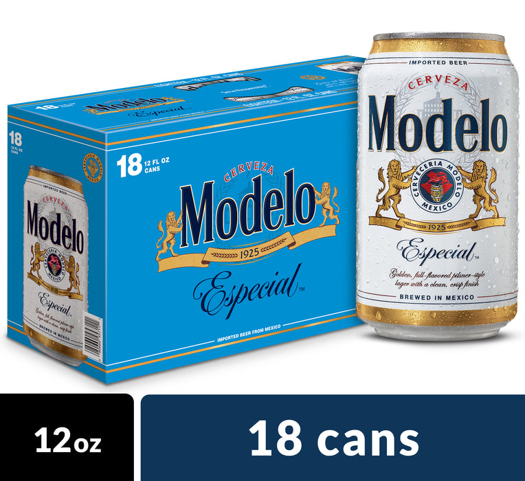 Modelo Especial Beer - 18 Pack Cans