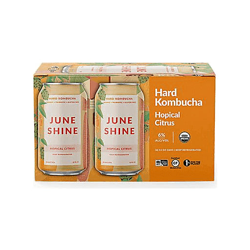 June Shine Hard Kombucha Hopical Citrus