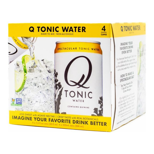Q Spectacular Tonic Water 4pack Cans 7.5oz