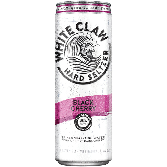 White Claw Hard Seltzer Can Black Cherry - 24 Oz