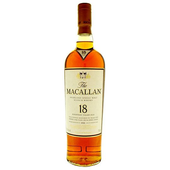 The Macallan 18 Year Sherry Oak Scotch Single Malt 750ml