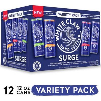 White Claw Beer, Assorted, Surge, Variety Pack 12 Pk