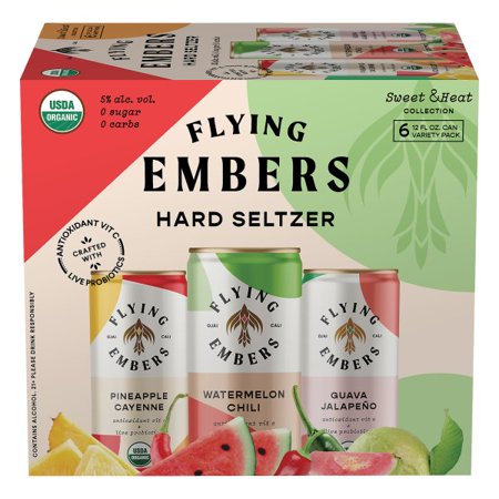 Flying Embers Hard Seltzer Tropicals Sweet & Heat 6pk