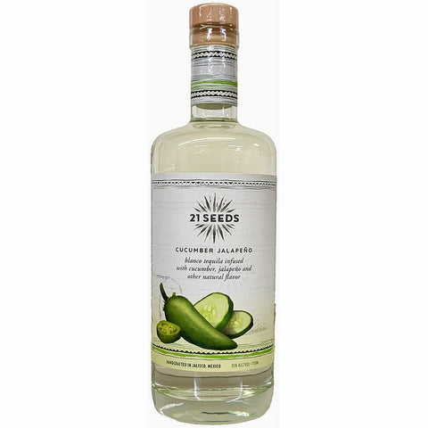 21 Seeds Cucumber Jalapeno Blanco Tequila, 750 ml, 70 Proof