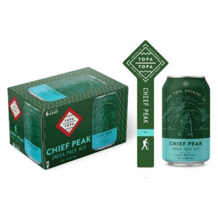 Topa Topa Chief Peak IPA 6 Pack 12oz. Cans