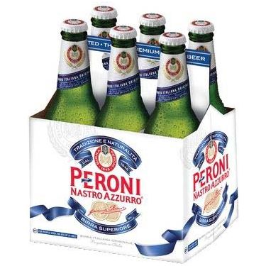 Peroni Nastro Azzurro Beer 6 Pack 11.2oz Bottles