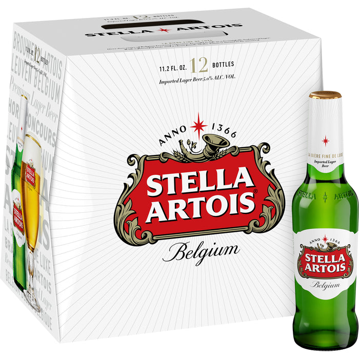 Stella Artois Beer - 11.2 Oz X 12 Pack Bottles