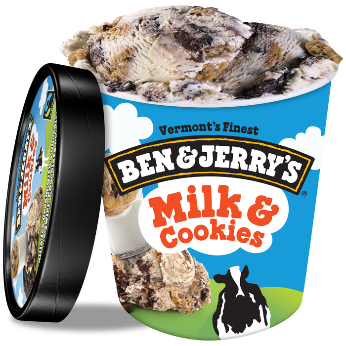 Ben & Jerry's Milk and Cookies Ice Cream, 16 Oz