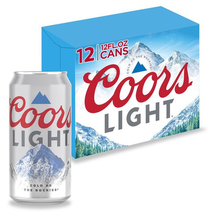 Coors Light Beer - 12 Pack 12 fl oz Cans