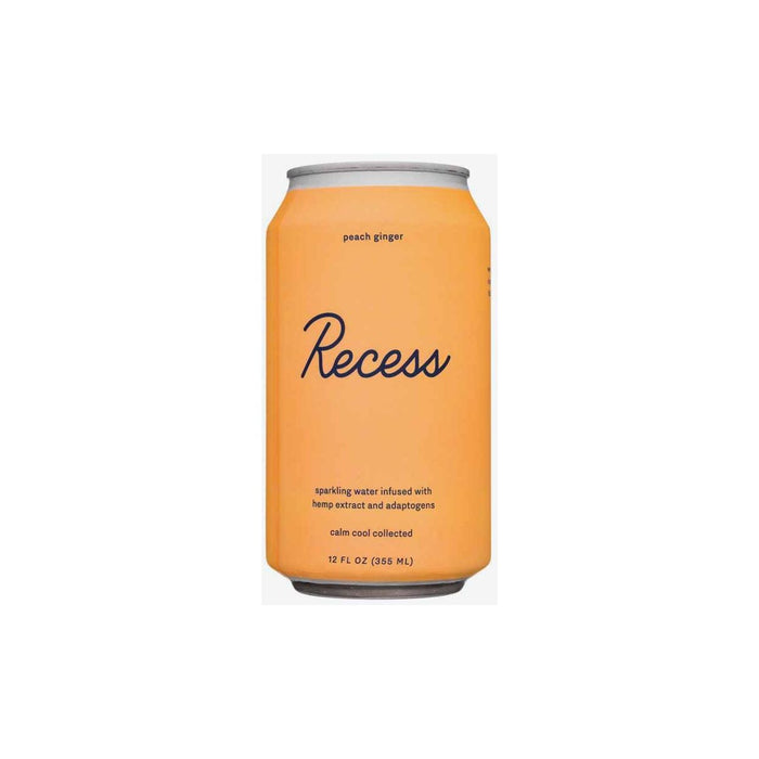 Recess Peach Ginger Hemp Infused Sparkling Water