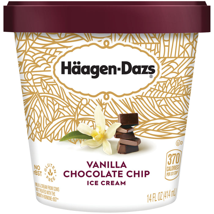 Häagen-Dazs Vanilla Chocolate Chip Ice Cream - 14.0 Oz