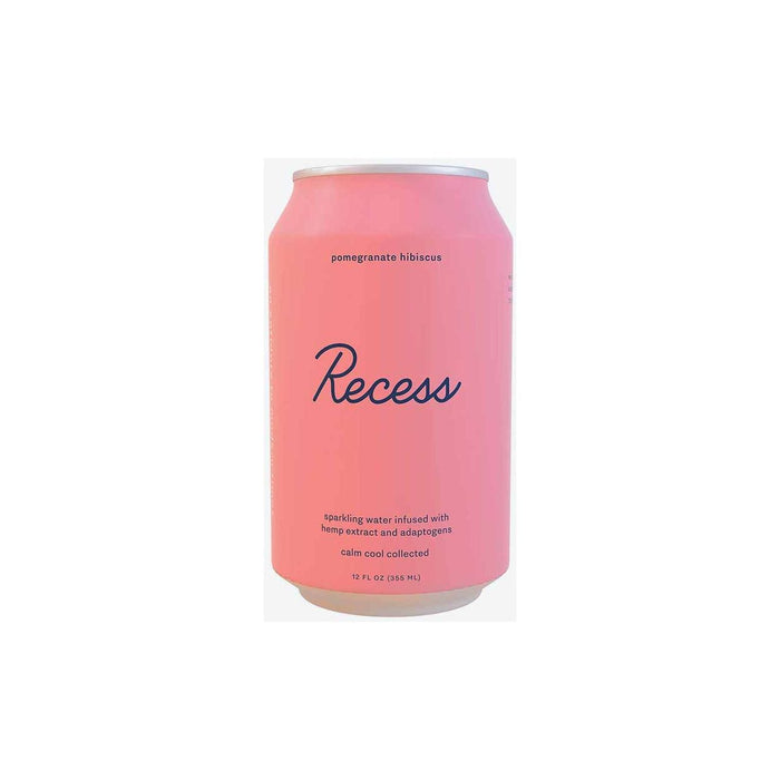 Recess Pomegranate Hibiscus Hemp Infused Sparkling Water