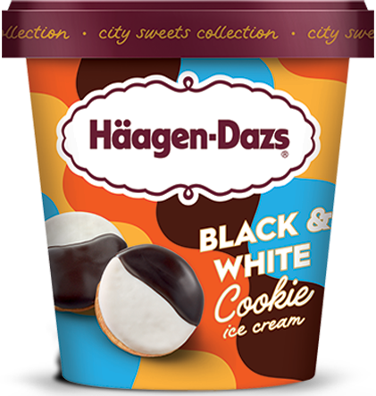 Häagen Dazs Black & White Cookie Ice Cream - 14.0 Oz