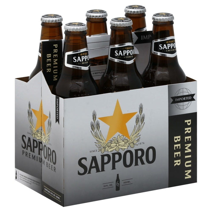 Sapporo Premium 6 Pack 12oz.